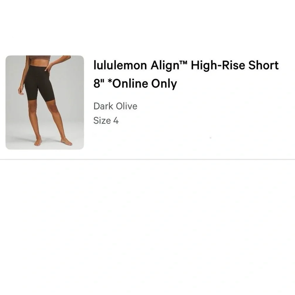 lululemon align 8” shorts - Picture 3 of 3